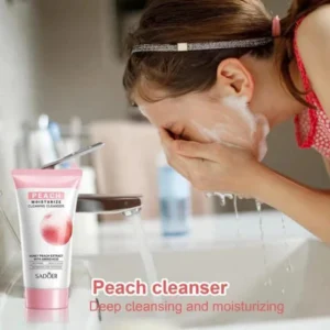 Sadoer Peach Moisturize Cleaning Cleanser . Refreshed And Glowing